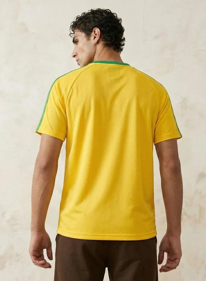 Splash Active  FIFA 26 Brazil Men Crew Neck Short Sleeve T shirt for Men | Best Price UAE