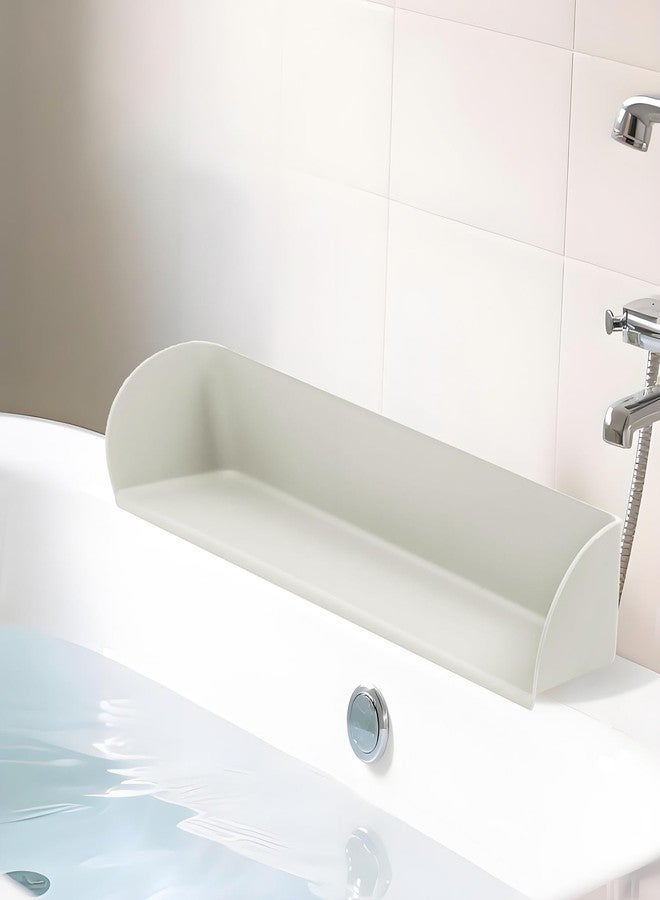 FAILUN Splash Guard for Bathtub, Silicone Bathtub Splash Guard for Kids, Bath Toy Holder & Storage, Shower Guards to Keep Water in Shower, Soft, Safe, Easy to Install - Image 1