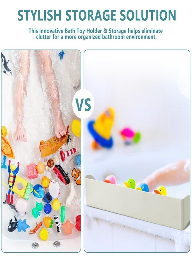 FAILUN Splash Guard for Bathtub, Silicone Bathtub Splash Guard for Kids, Bath Toy Holder & Storage, Shower Guards to Keep Water in Shower, Soft, Safe, Easy to Install - Image 5