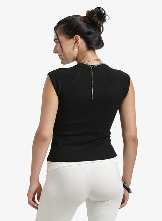 Carina Ribbed Cap Sleeves Top - Image 3