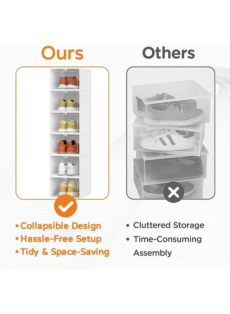 A transparent, stackable 5-tier shoe rack that intelligently organizes your shoes and saves space in a stylish and modern way. - Image 2
