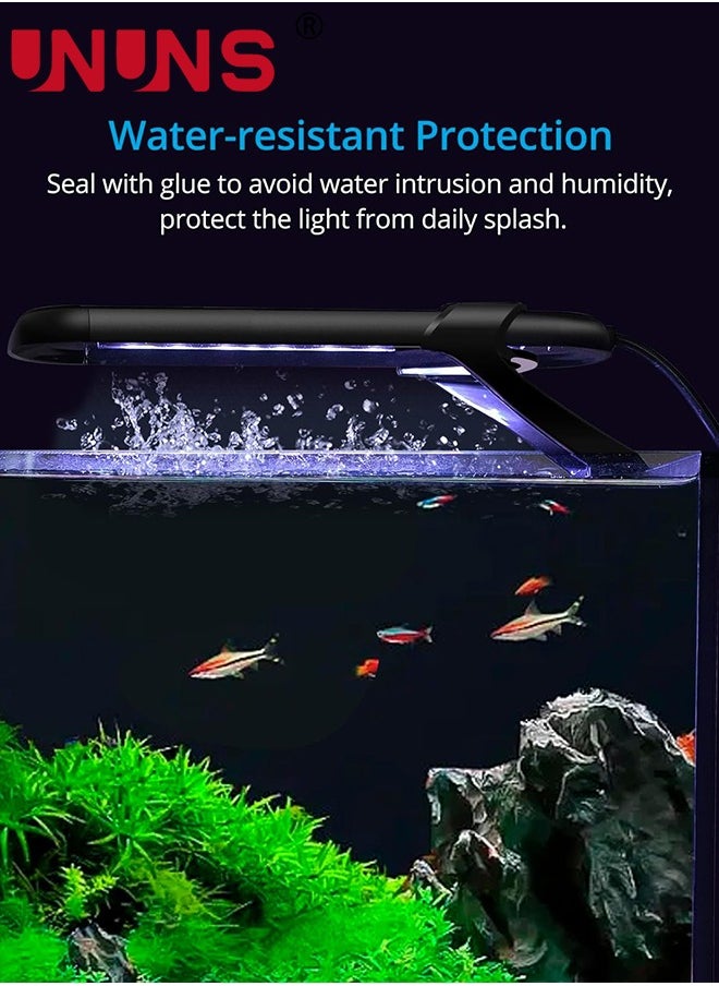 LED Aquarium Light,Full Spectrum Fish Tank Light,Adjustable Timer,Freshwater Fish Tank Light,14 Lighting Modes With Intensity Adjustable,6 Watts