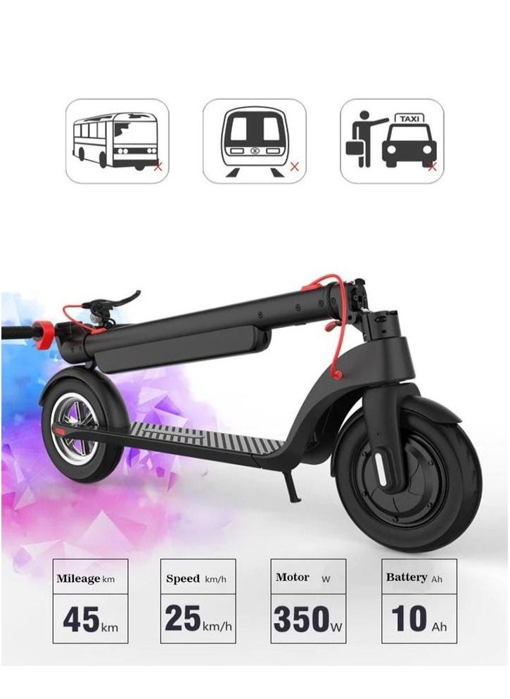 Crony - X8 Electric Scooter Max speed 38 KM Replaceable with battery capacity 10 inch Foldable Scooter - Image 1