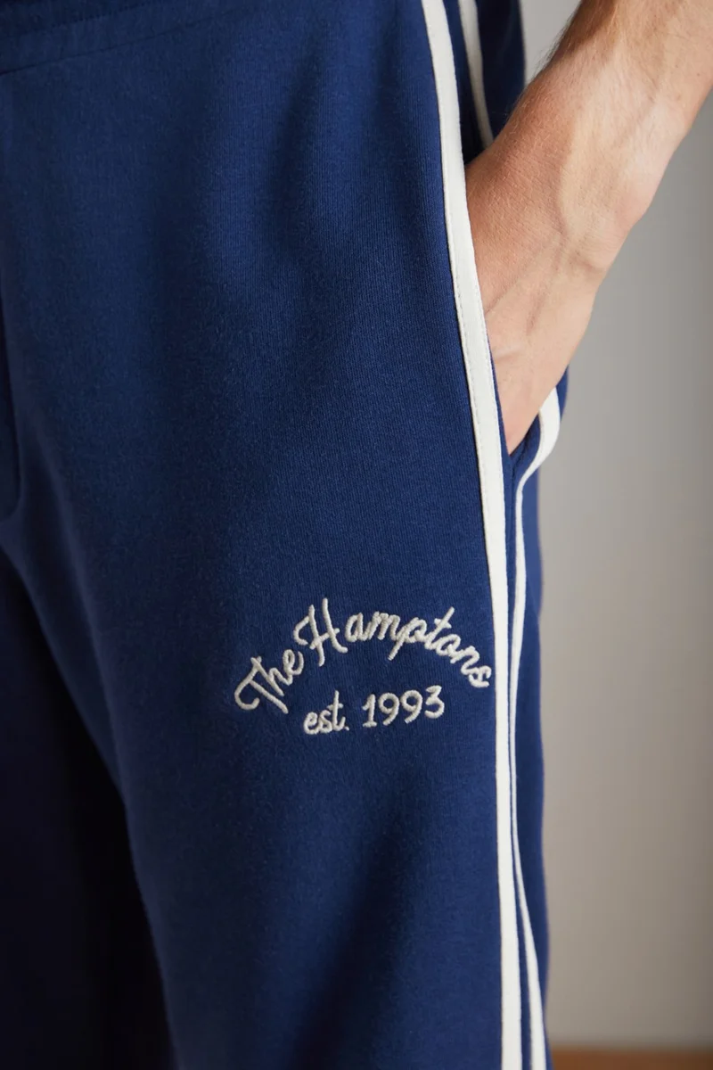 GRIMELANGE Alpha Men's Navy Blue Sweatpants