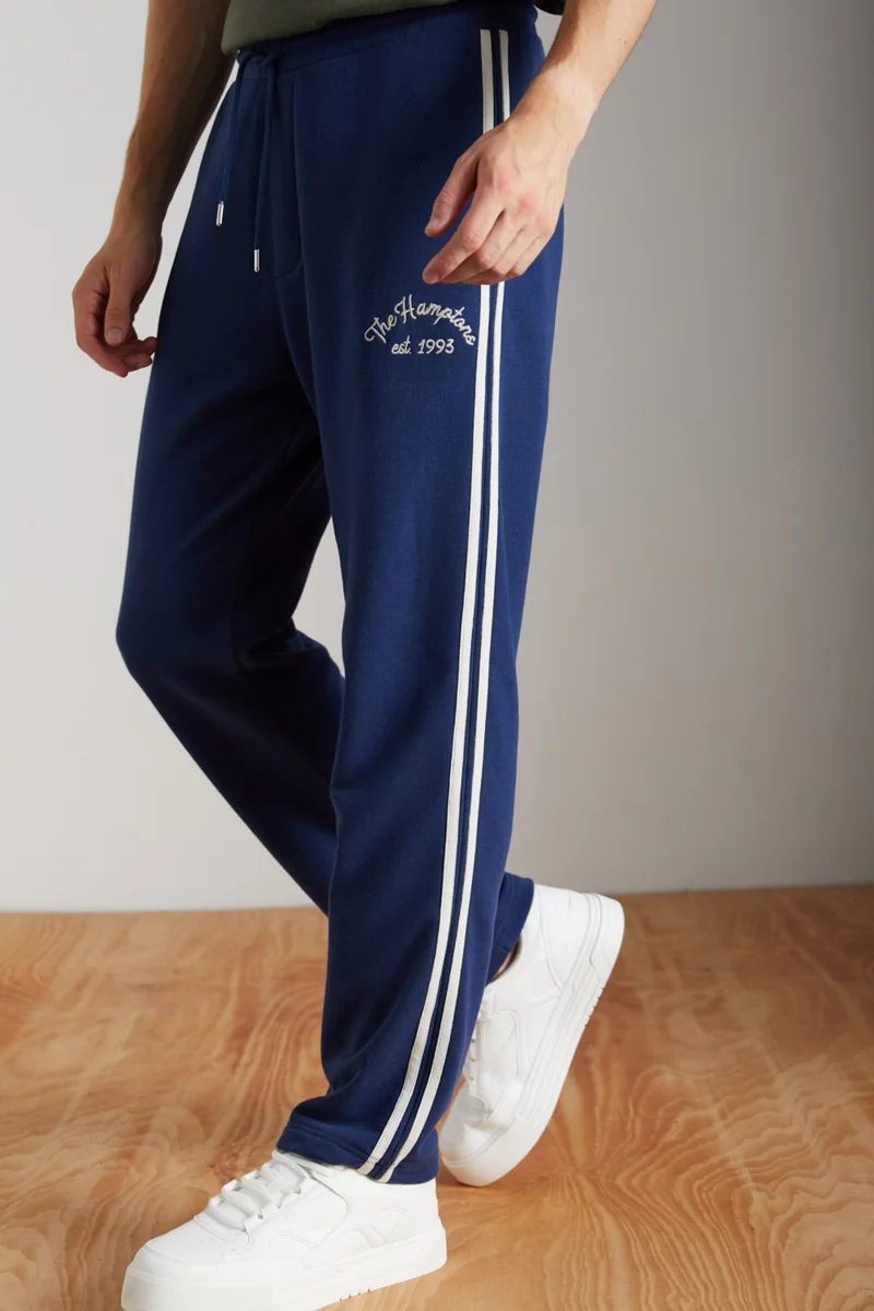 GRIMELANGE Alpha Men's Navy Blue Sweatpants
