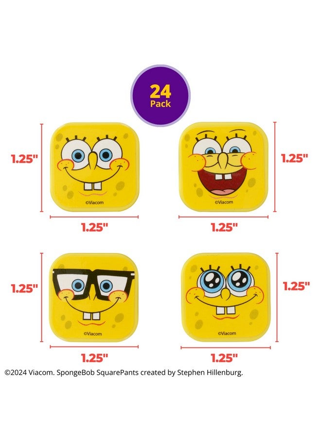 DecoPac DecoPac SpongeBob SquarePants™ Mood Faces Rings, SpongeBob Cupcake Decorations Featuring SpongeBob SquarePants, Yellow - 24 Pack  - Image 3