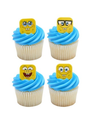 DecoPac SpongeBob SquarePants™ Mood Faces Rings, SpongeBob Cupcake Decorations Featuring SpongeBob SquarePants, Yellow - 24 Pack - pzsku/Z2C1E8FC05BB19C5EBDFFZ/45/1745645695/951804c5-7836-4911-9801-db0d139b29b7