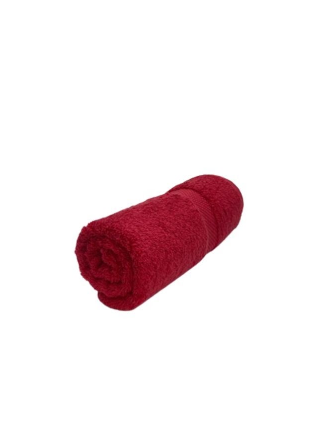 BYFT Gardenia (Red) Premium Hand Towel (50 x 100 Cm -Set of 1) 100% Cotton, Highly Absorbent and Ultrasoft Bath Linen with Diamond Dobby -550 Gsm - Image 4