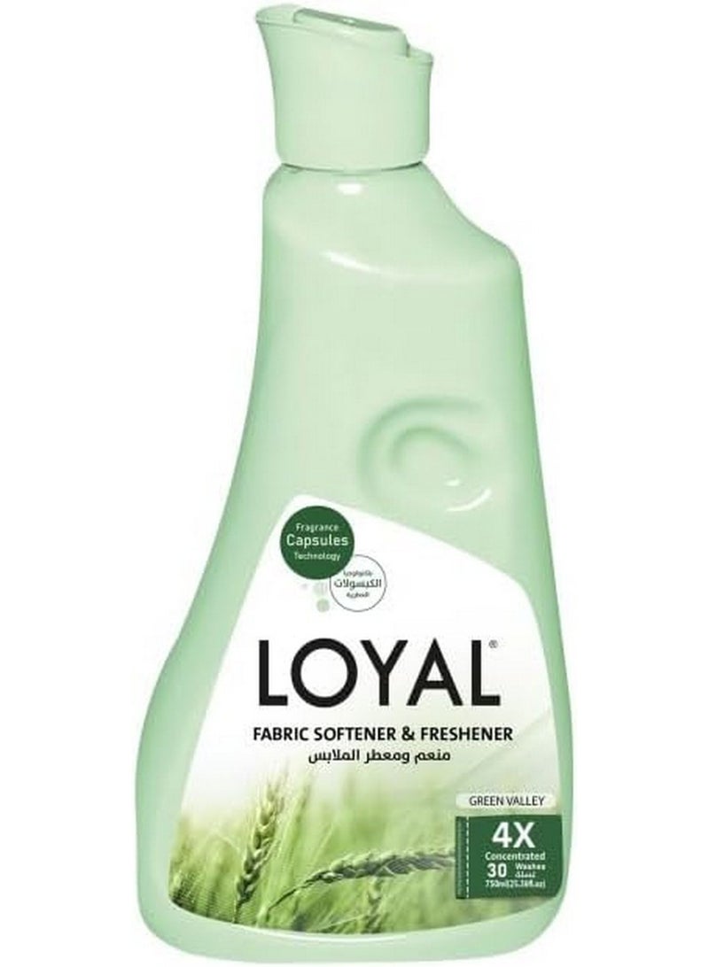 loyal Concentrated Fabric Softener & Freshener Green Valley 750 ML