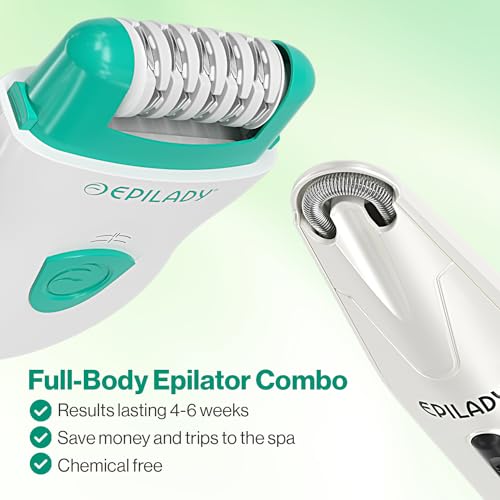 Epilady Face & Body Hair Removal Device Bundle, Speed Corded Electric Epilator for Women with Facial Hair Remover, Epilator for Legs, Arms, Underarms, Face & Bikini Line, Long-Lasting Hair Removal - Image 5
