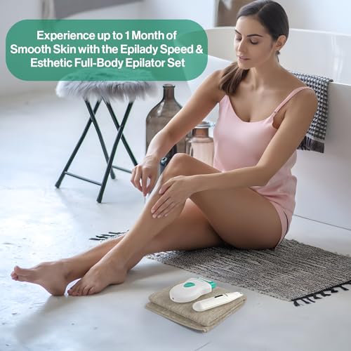 Epilady Face & Body Hair Removal Device Bundle, Speed Corded Electric Epilator for Women with Facial Hair Remover, Epilator for Legs, Arms, Underarms, Face & Bikini Line, Long-Lasting Hair Removal - Image 2