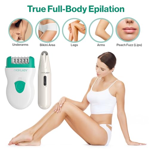 Epilady Face & Body Hair Removal Device Bundle, Speed Corded Electric Epilator for Women with Facial Hair Remover, Epilator for Legs, Arms, Underarms, Face & Bikini Line, Long-Lasting Hair Removal - Image 3