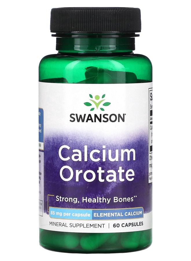 Calcium Orotate  85 mg  60 Capsules