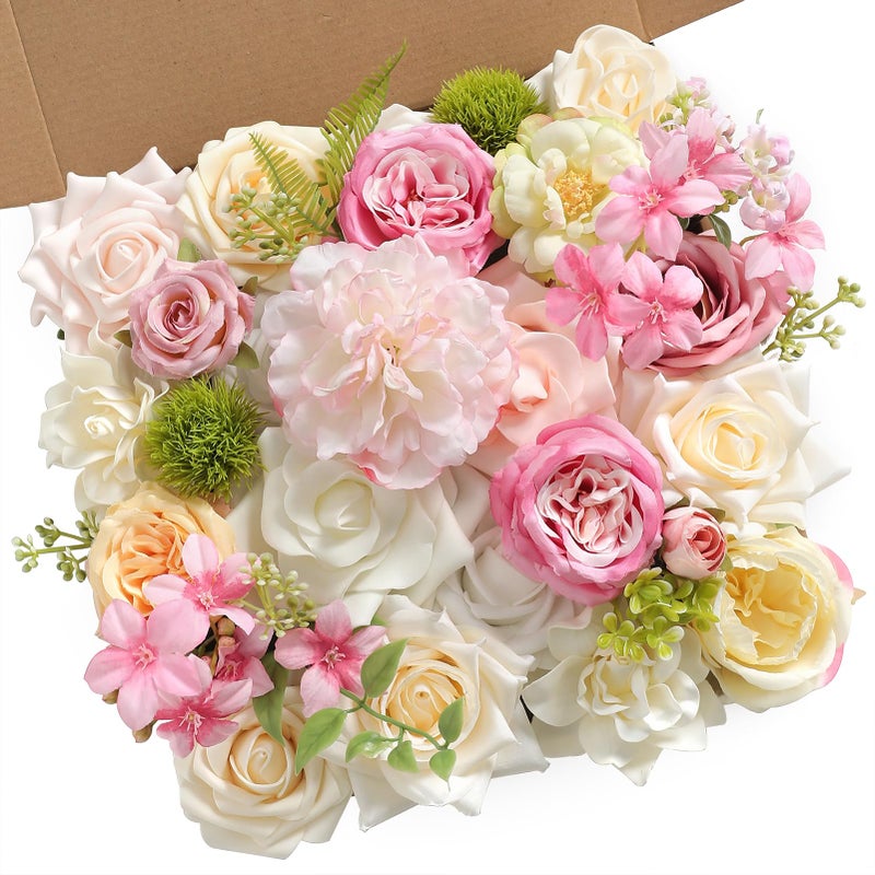 Serra Flora Artificial Flowers Combo Box Set for DIY Wedding Bouquets Centerpieces Arrangements Bridal Shower Party Home Decorations - Image 1