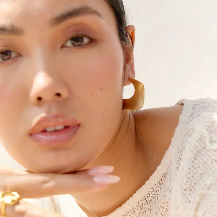 noya Leila Sahara Earrings - 18K Gold Plated