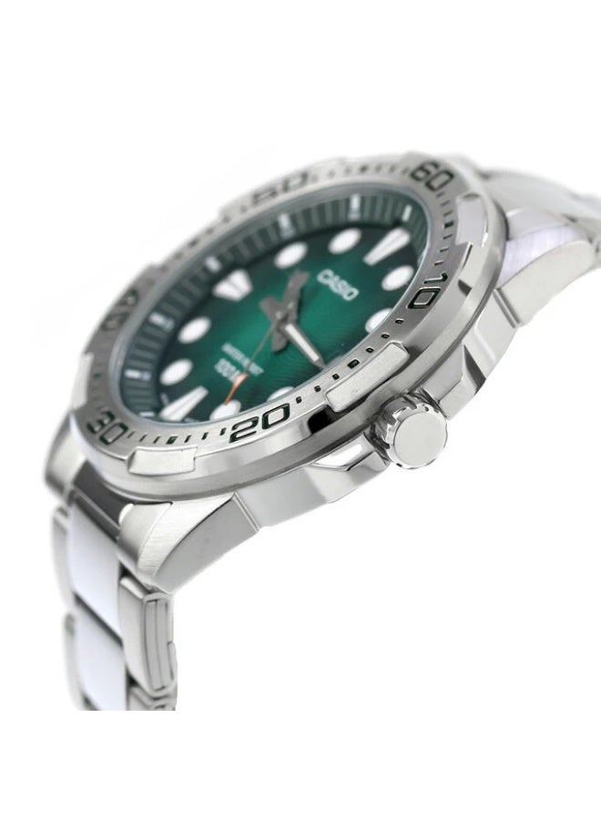 Casio Enticer Marine Green Dial Men's Watch MTD-140D-3AVDF - Image 2