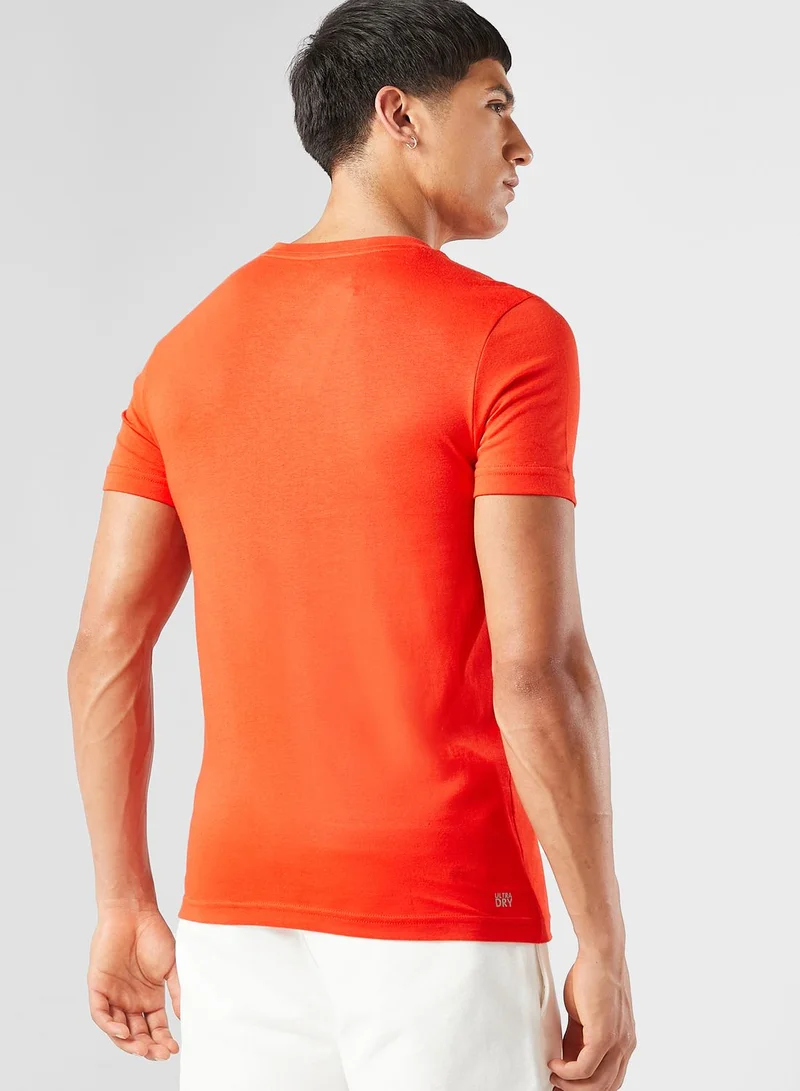 LACOSTE Logo Crew Neck T-Shirt