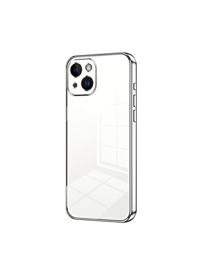 S-TOP Case For iPhone 14 Transparent Plating Fine Hole Phone Case - Image 1