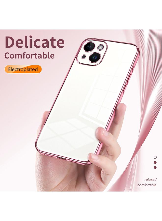 S-TOP Case For iPhone 14 Transparent Plating Fine Hole Phone Case - Image 5