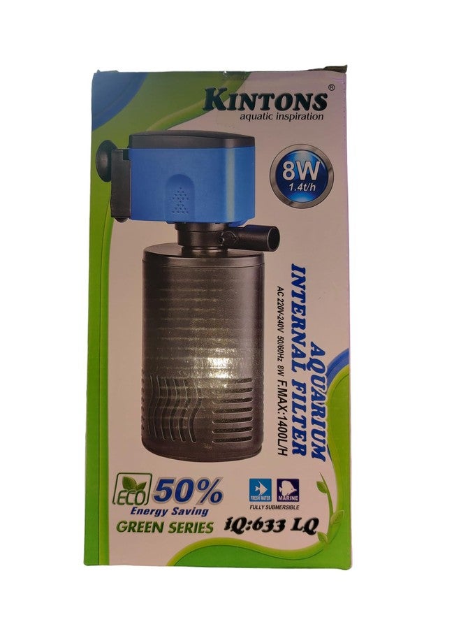 Kintons 50% Energy Saving Aquarium Internal Filter Fully Submersible Filter for Freshwater & Marine Aquarium (IQ-633 LQ(8W - 1400L/H)) - Image 2
