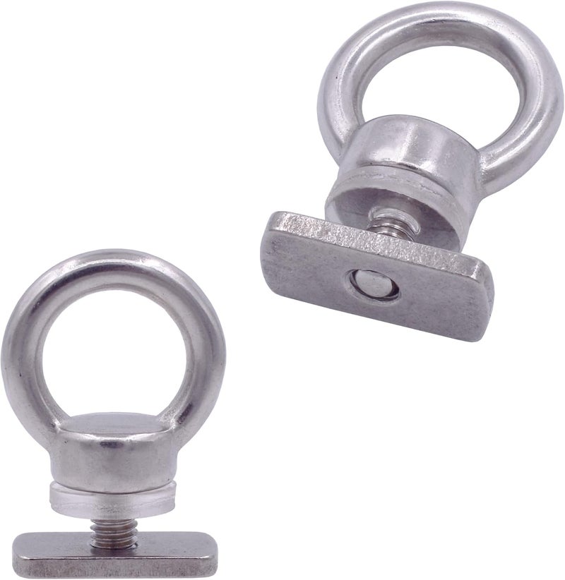 YYST Kayak Track Mount Tie Down Eyelet W/Pad to Hold Your Bungee Cord or Ropes - Non-Skid-Don't use for Anchoring - Image 1