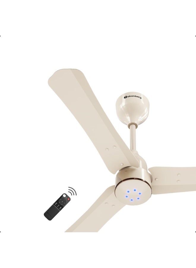 atomberg Renesa Halo Smart 900mm BLDC Ceiling Fan with IoT & Remote | BEE 5 star | High Air Delivery | Low noise operation | LED Speed Indicator | Sleek Design | 3 Year Warranty|Seasand Ivory - Image 4
