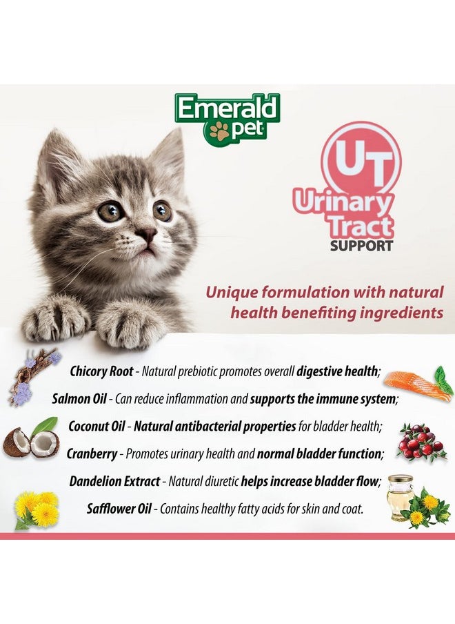 Emerald Pet - Feline Health Chews Ut Support  Natural Grain Free Urinary Tract Health Cat Chews  Cat Urinary Supplements With Cranberry, Chicory Root, And Dandelion Leaf Extract  Made In Usa, 2.5 Oz - Image 1
