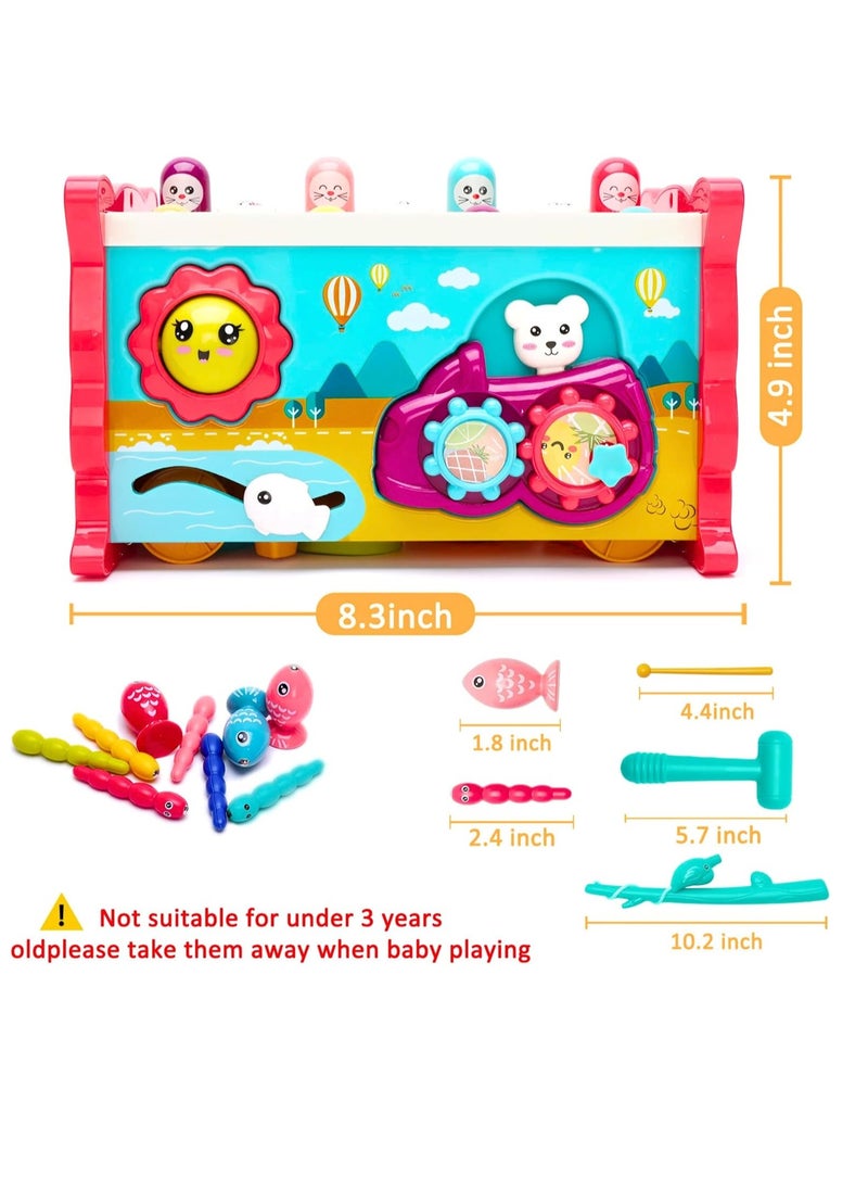 MAGIC VAULT - 8-in-1 Montessori Toys for 1+ Year Old Boys & Girls, Baby Educational Learning Toy for Toddlers, Fine Motor Skills, Sorting, Musical Xylophone, Activity Cube - Gifts for Kids - Image 1