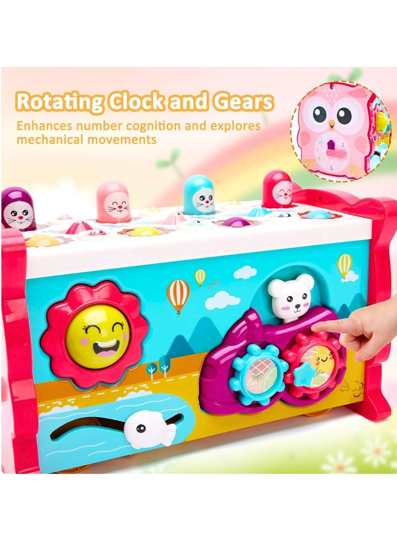 MAGIC VAULT - 8-in-1 Montessori Toys for 1+ Year Old Boys & Girls, Baby Educational Learning Toy for Toddlers, Fine Motor Skills, Sorting, Musical Xylophone, Activity Cube - Gifts for Kids - Image 1