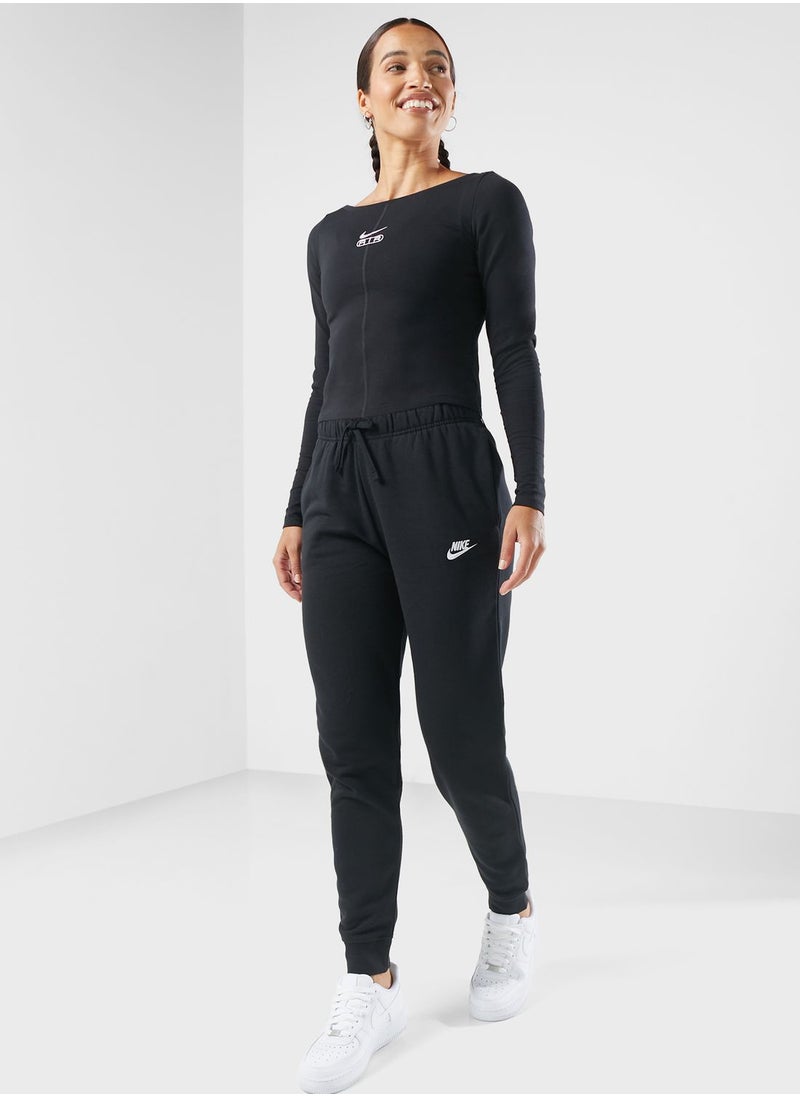 Nike - Nsw Club Fleece Mid Rise Pants - Image 1