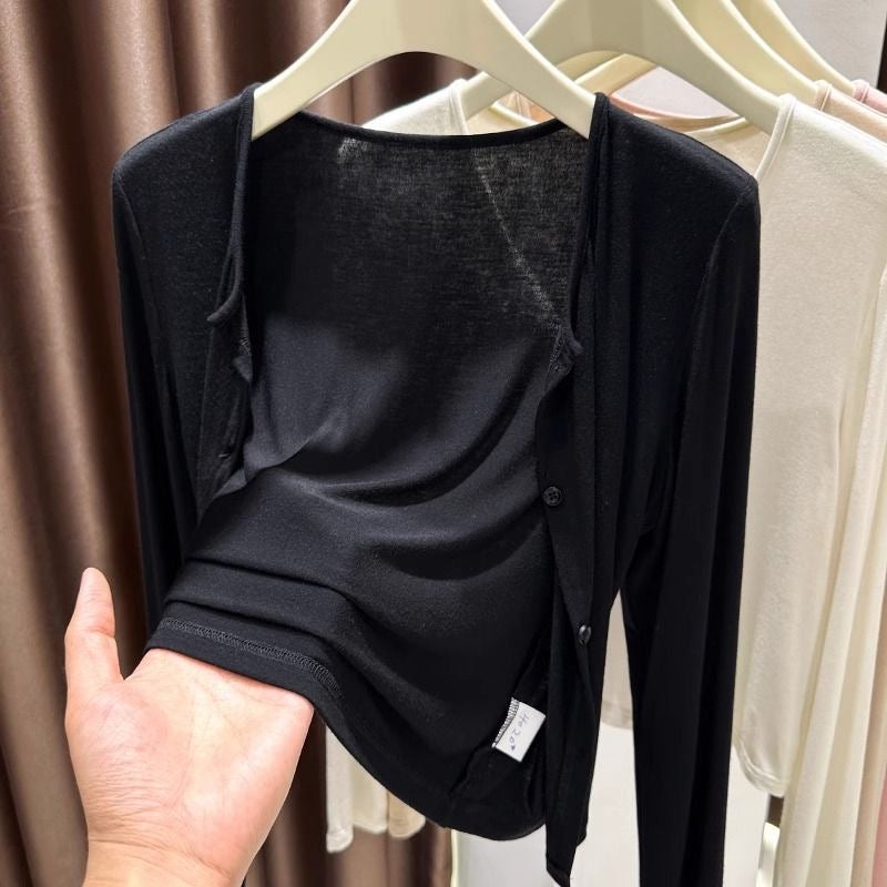 Modal Cotton Cardigan Lightweight Women's Spring Autumn - Image 2