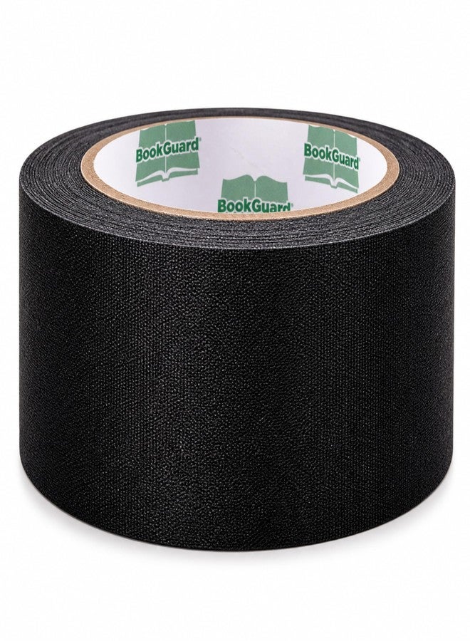 BookGuard 2 Inch Black Book Binding Tape, Bookbinding Repair Cloth Tape for Book Spines, Hinges, Covers, Bibles, Hymnals, Library Books, Schools, 15 Yards - Image 1