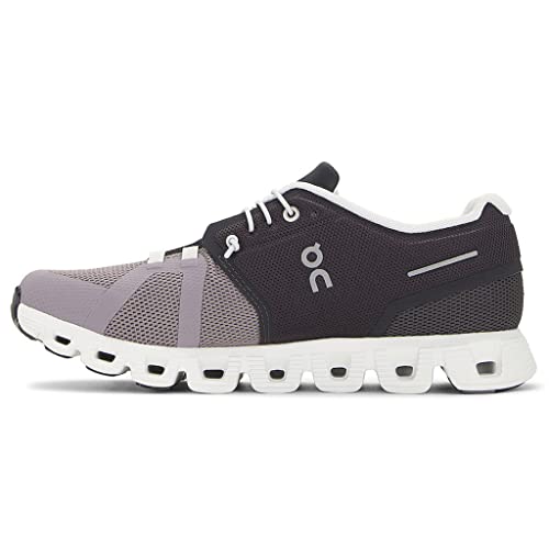 On Mens Cloud 5 Fuse Textile Eclipse Zinc Trainers 7 US - Image 4