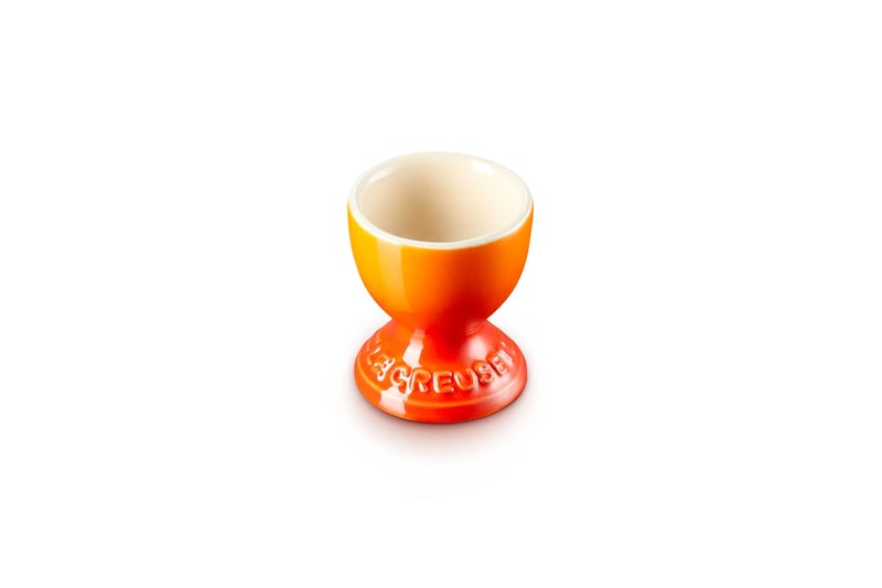 Le Creuset Stoneware Egg Cup, 2", Flame - Image 1