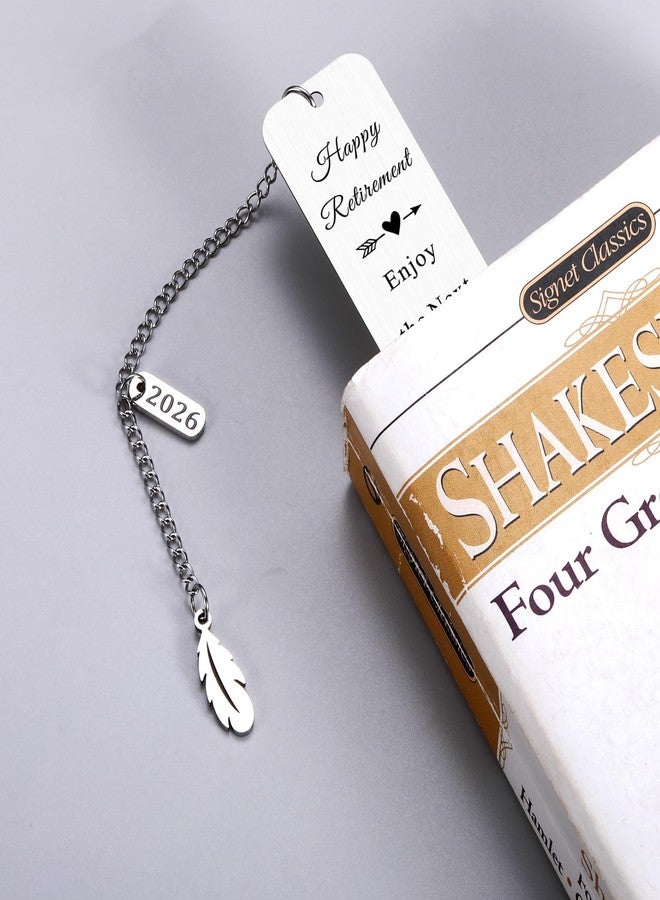 Perleddom 2026 Retirement Bookmark Gifts for Women Men Retirement Gifts for Coworker Colleague Employee Work Bestie Appreciation Gift for Retired Teacher Nurse Coach Going Away Leaving Gift for Boss Leader - Image 3