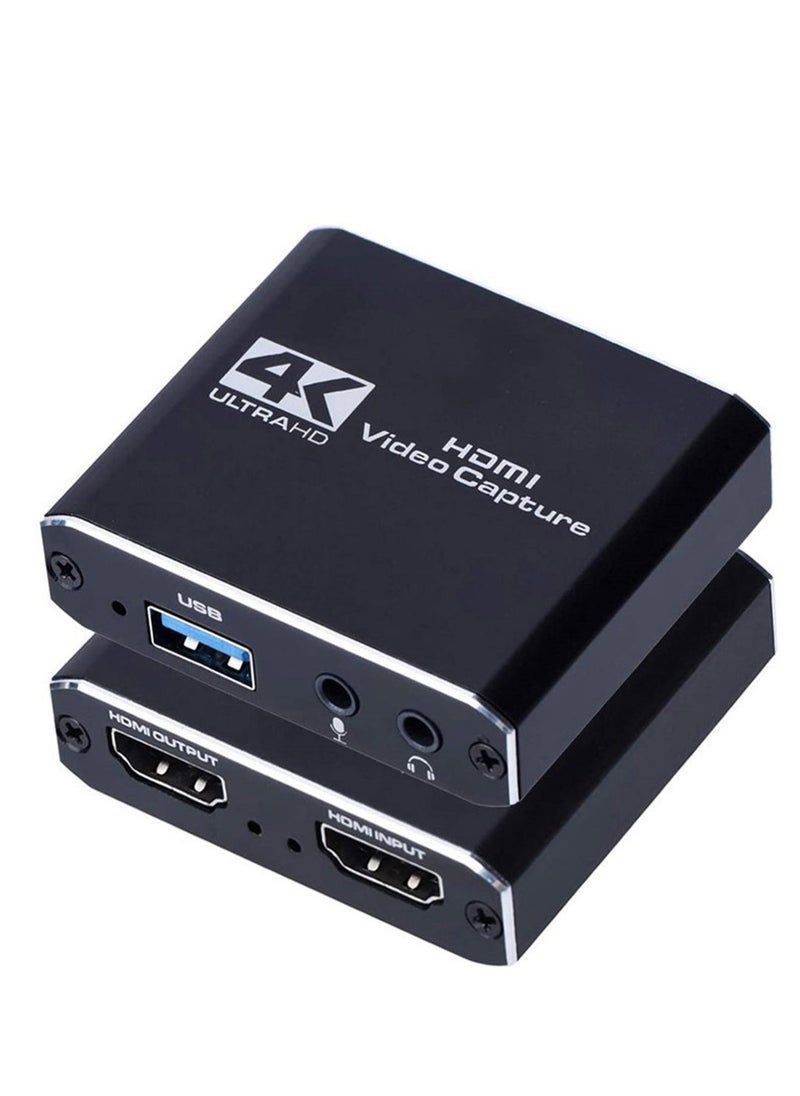 KASTWAVE - بطاقة التقاط فيديو HDMI 4K، USB3.0 1080P 60FPS HD الكمون المنخفض للغاية، بطاقة التقاط الألعاب للألعاب / البث المباشر / مؤتمرات الفيديو لنينتندو سويتش / PS4 / Xbox One / OBS / الكاميرا / الكمبيوتر الشخصي - Image 1