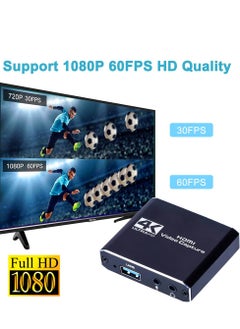 KASTWAVE بطاقة التقاط فيديو HDMI 4K، USB3.0 1080P 60FPS HD الكمون المنخفض للغاية، بطاقة التقاط الألعاب للألعاب / البث المباشر / مؤتمرات الفيديو لنينتندو سويتش / PS4 / Xbox One / OBS / الكاميرا / الكمبيوتر الشخصي  - Image 3