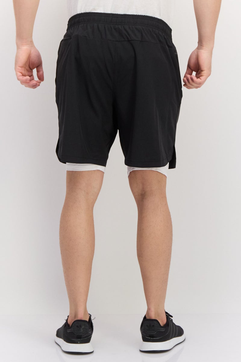 Skora Men Sportswear Fit 7 Inseam Running Shorts, Black - Image 3
