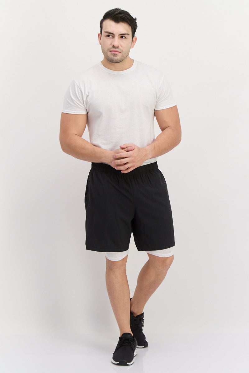 Skora Men Sportswear Fit 7 Inseam Running Shorts, Black - Image 2