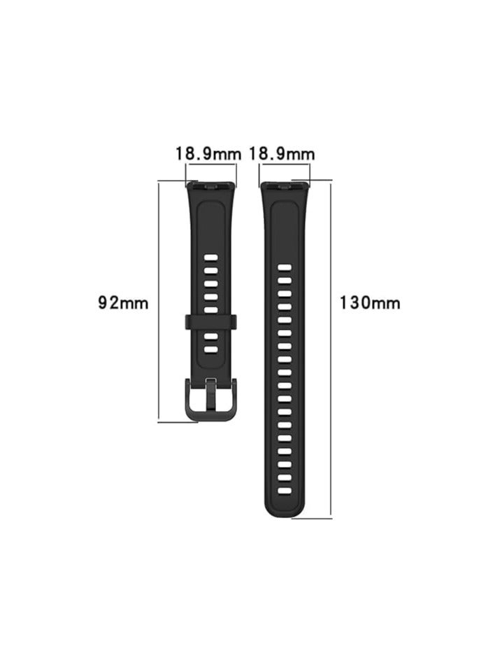 DTBG 4 Pcs Bands Compatible for Huawei Band 8 / Band 9 Watch Replacement Huawei Band 8 / Band 9 Watch Band Adjustable Bracelet Accessory Strap for Huawei Band 8 Wristbands W/Metal Buckle Women Men - Image 2