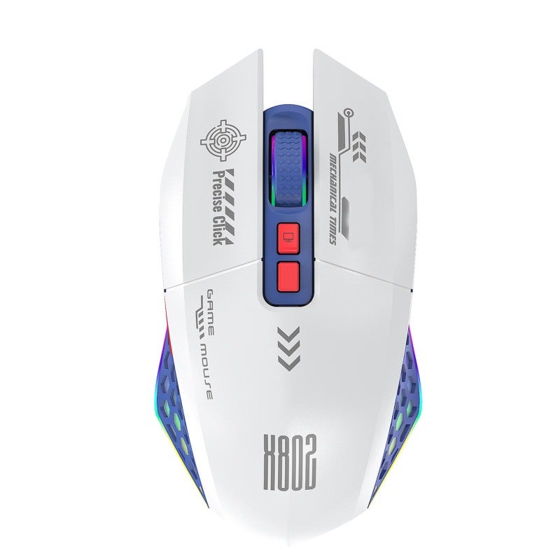 Wireless Gaming Mouse: 2.4G/BT/Wired 3 Modes, 500mAh Long Battery Life - Immersive RGB Lights, Ergonomic Comfortable Grip Mouse for PC, Laptop, Home Office Gaming & Work - Image 3