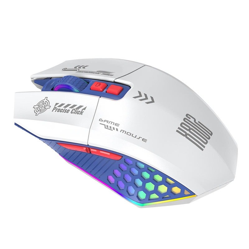 Wireless Gaming Mouse: 2.4G/BT/Wired 3 Modes, 500mAh Long Battery Life - Immersive RGB Lights, Ergonomic Comfortable Grip Mouse for PC, Laptop, Home Office Gaming & Work - Image 4