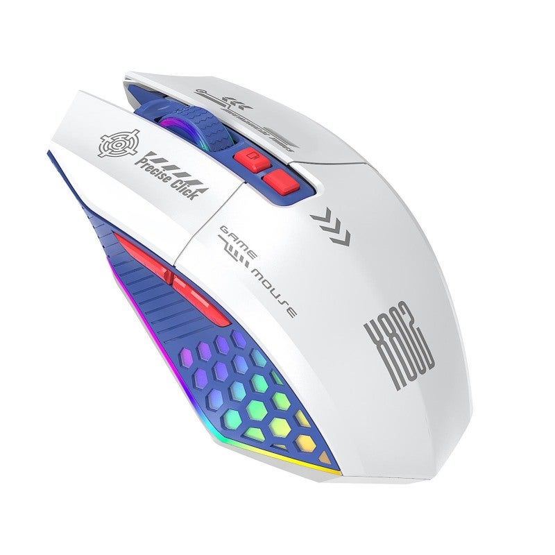 Wireless Gaming Mouse: 2.4G/BT/Wired 3 Modes, 500mAh Long Battery Life - Immersive RGB Lights, Ergonomic Comfortable Grip Mouse for PC, Laptop, Home Office Gaming & Work - Image 2