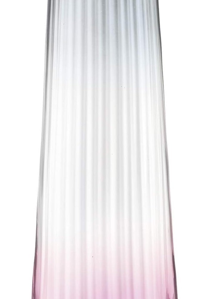 LSA Dusk 20cm Decorative Glass Vase – Elegant Pink & Grey Minimalist Flower Vase Made in Poland - Image 2