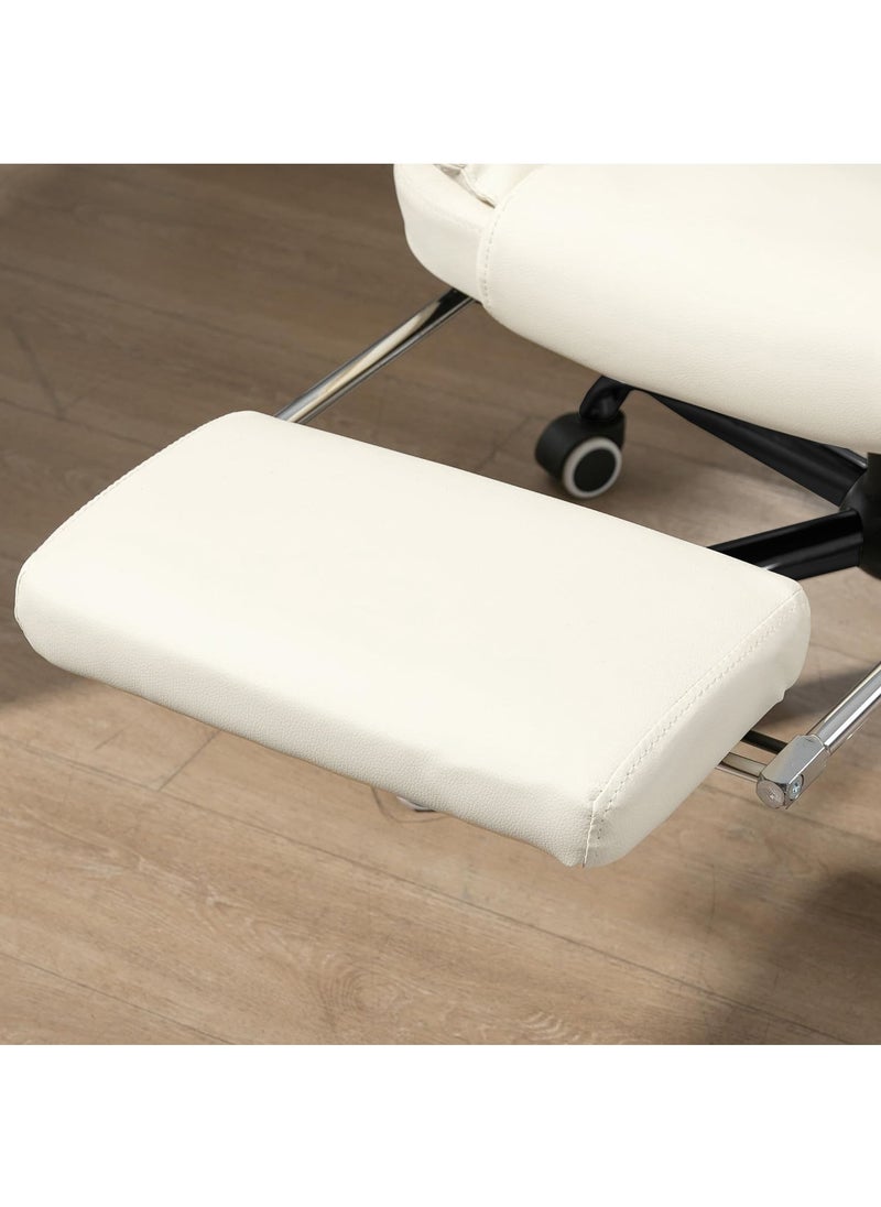 AnneFish - Ergonomic Office Desk Computer Chair PU Leather Swivel Adjustable Height High-Back Reclining Chair with Two Points Massage - Image 1