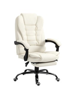 AnneFish Ergonomic Office Desk Computer Chair PU Leather Swivel Adjustable Height High-Back Reclining Chair with Two Points Massage  - Image 4