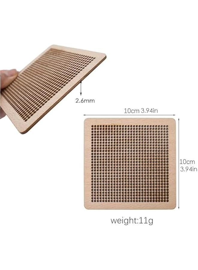 Needle Coaster Set, Embroidery Yarn Kit, Needlepoint Stitching Kit, Needlepoint Coaster, Hand Embroidery Coaster Kit, Coaster Making Kit, Needlepoint Craft Kit - Image 2