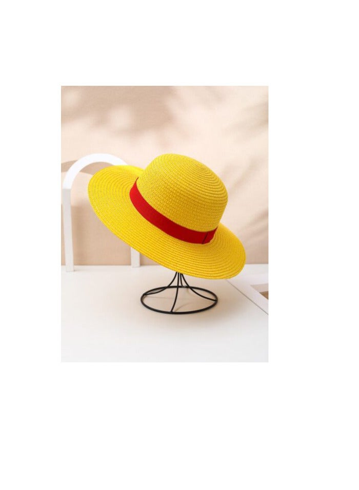 Monkey D. Luffy One Piece Cosplay Hat | Classic Straw Hat for Parties, Events & Cosplay