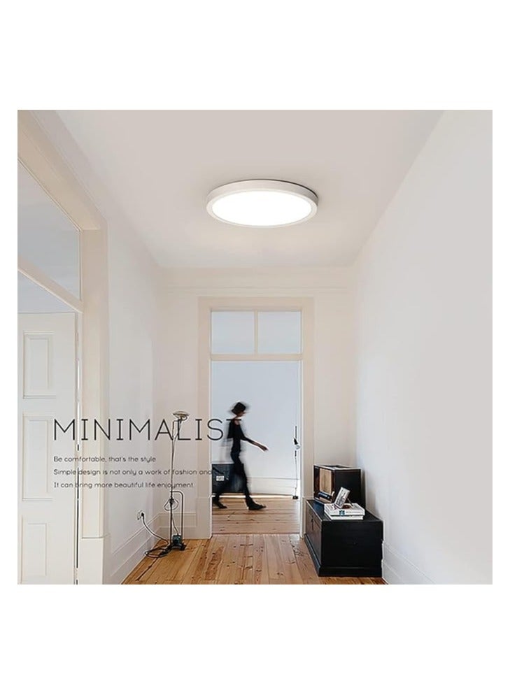 Hylumen 30cm 30W LED Ceiling Light (Day Light 6500k) Round Modern LED Ceiling Lamp Ultra Bright, Energy Efficient, Modern Flush Mount Lighting for Home & Office White - Image 2