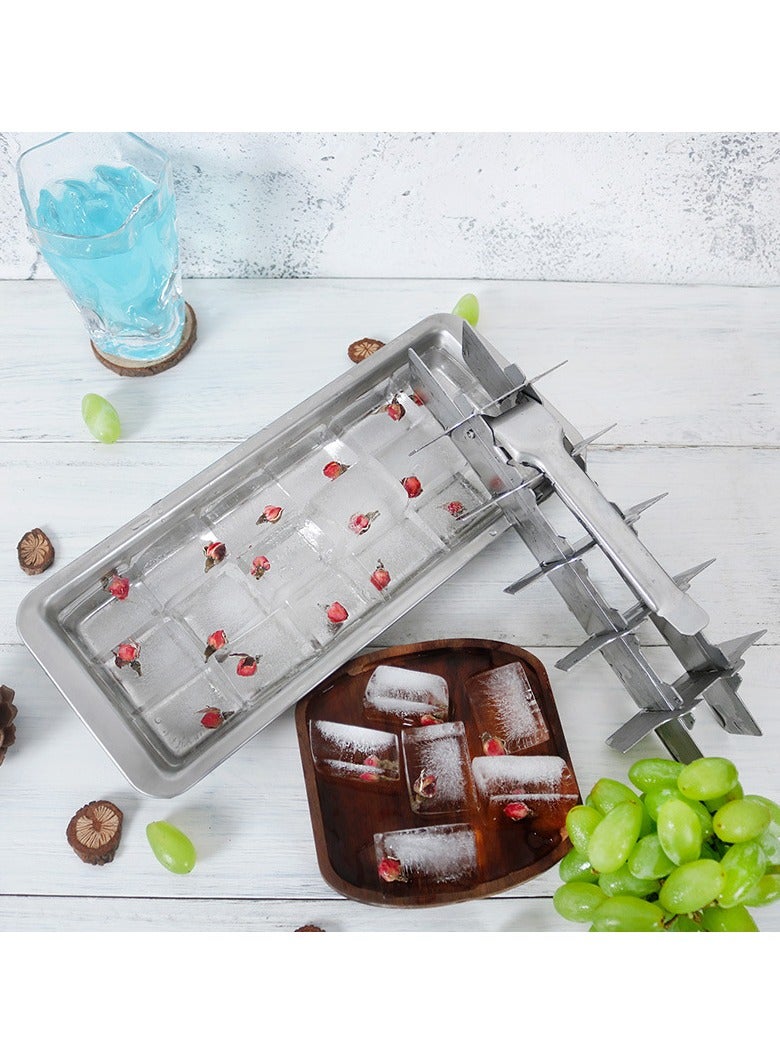 general Stainless steel ice tray quick take ice mold ice cream ice cube edible grade metal ice box - Image 2